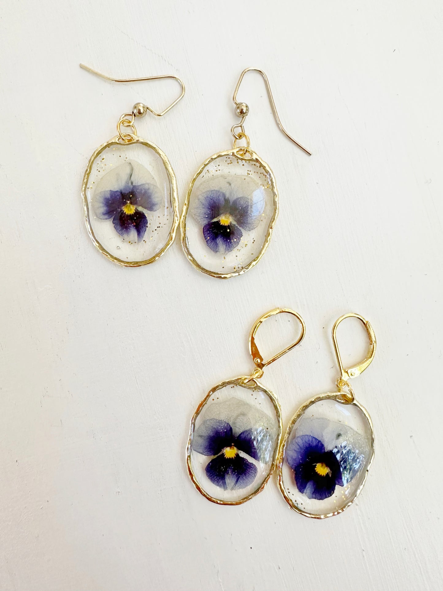 Pansy Framed Earrings