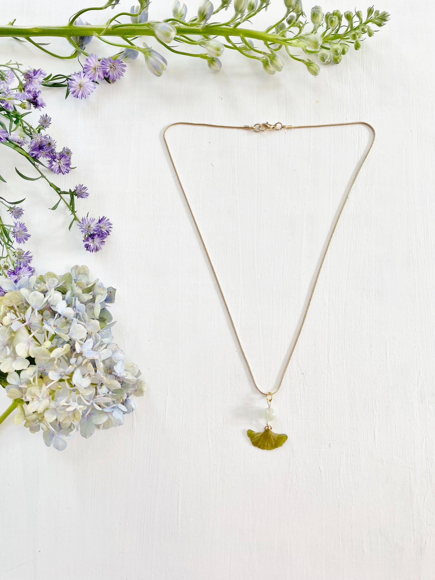 Ginkgo Leaf Necklace