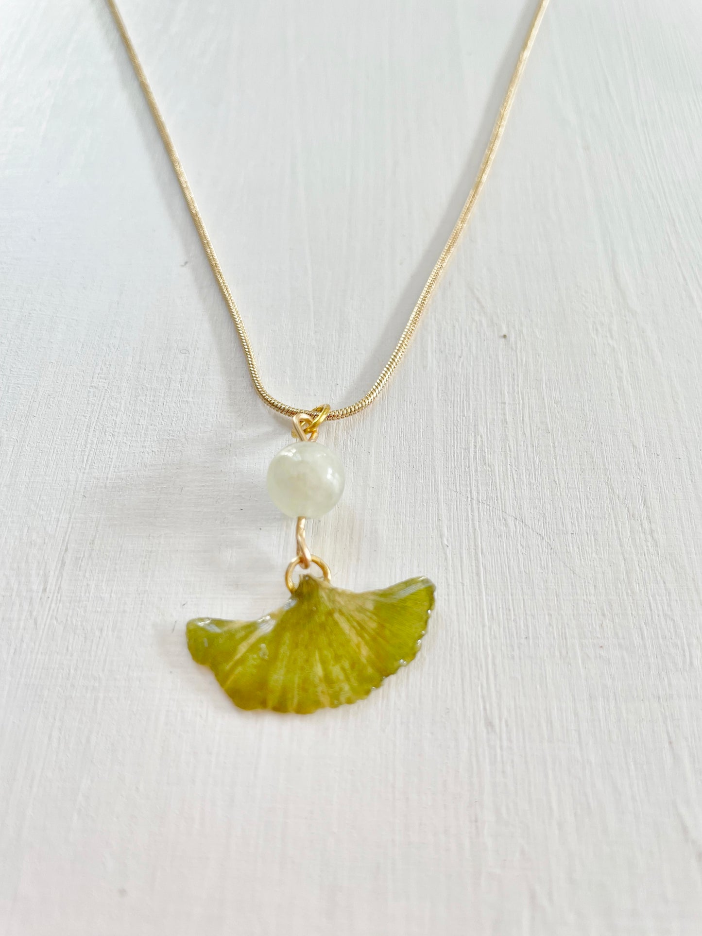 Ginkgo Leaf Necklace