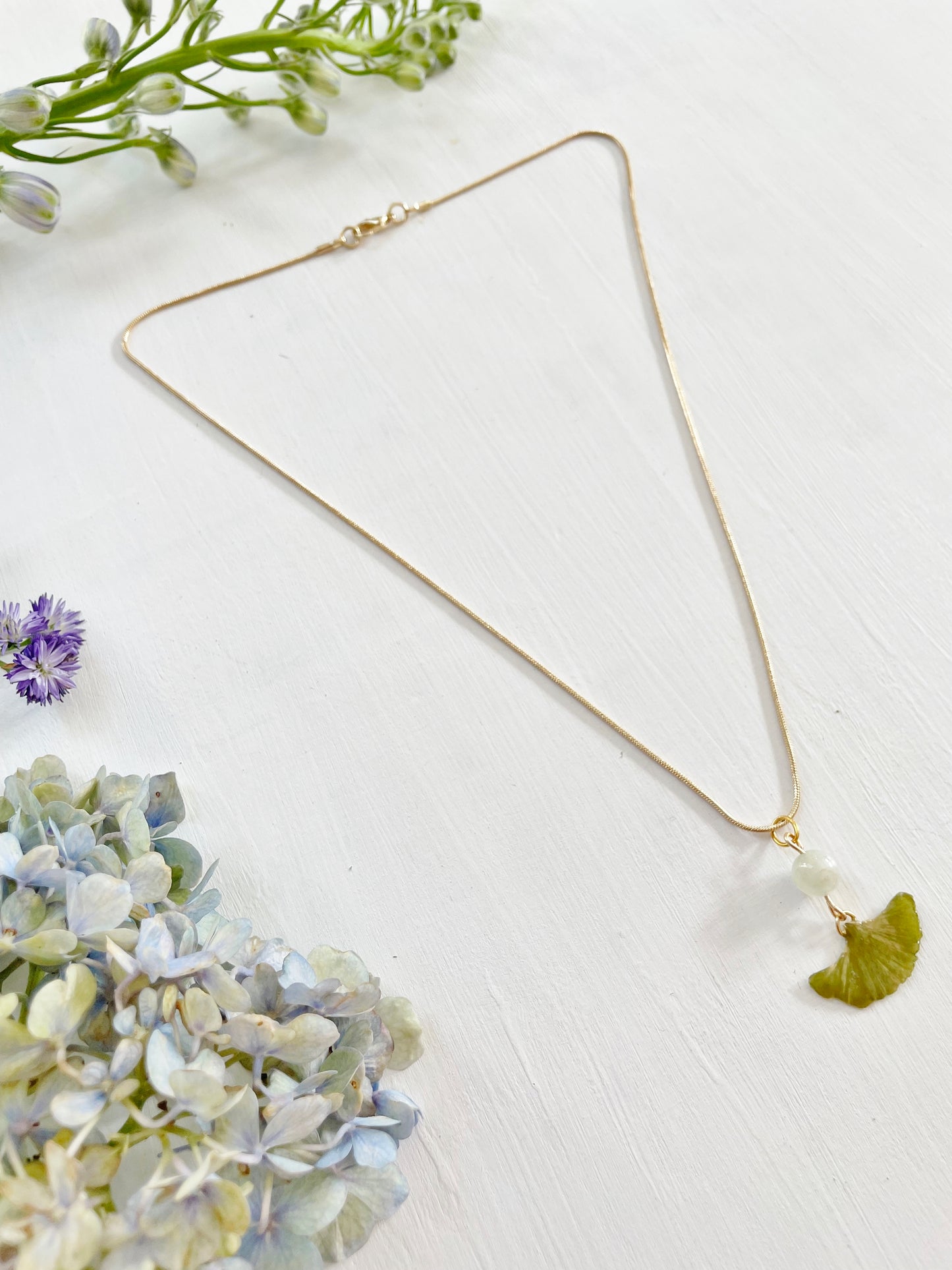 Ginkgo Leaf Necklace
