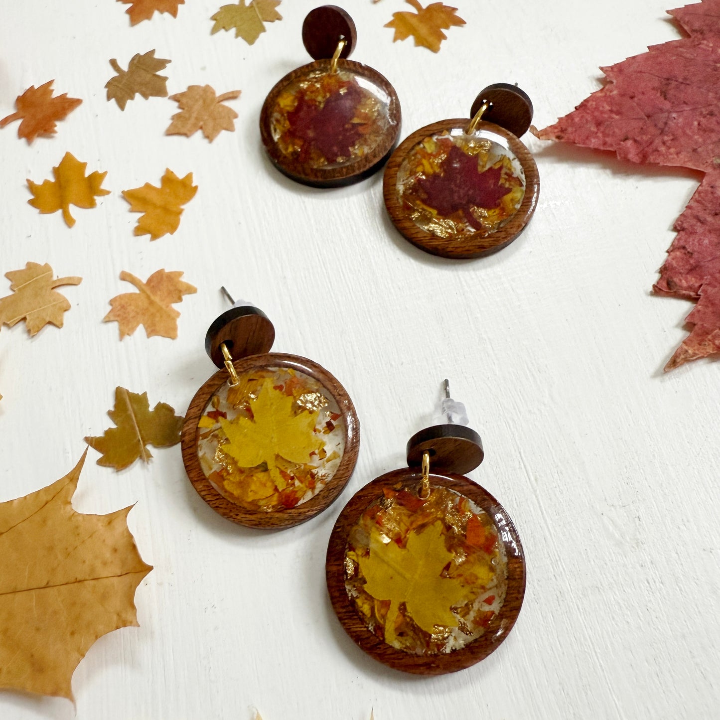 Autumn in the Woods earrings