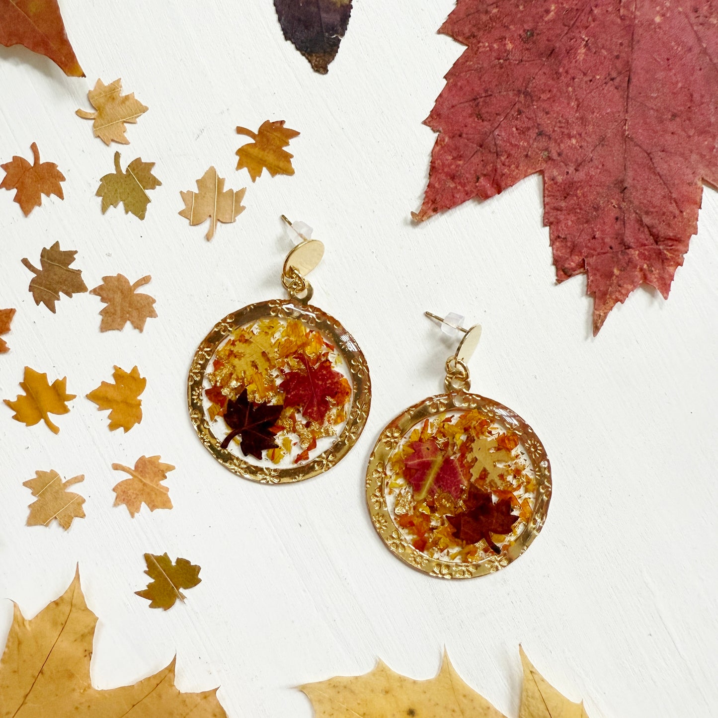 Falling Autumn Leaves earrings