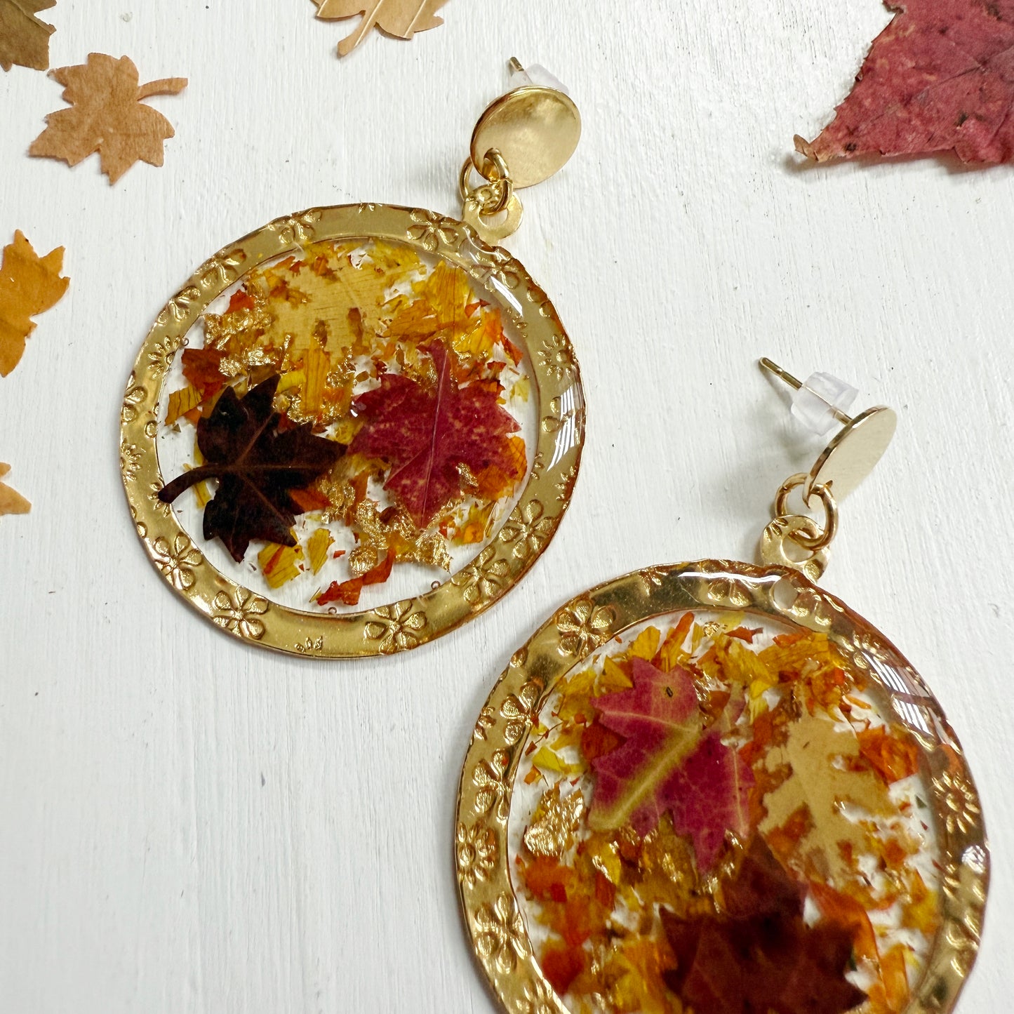 Falling Autumn Leaves earrings