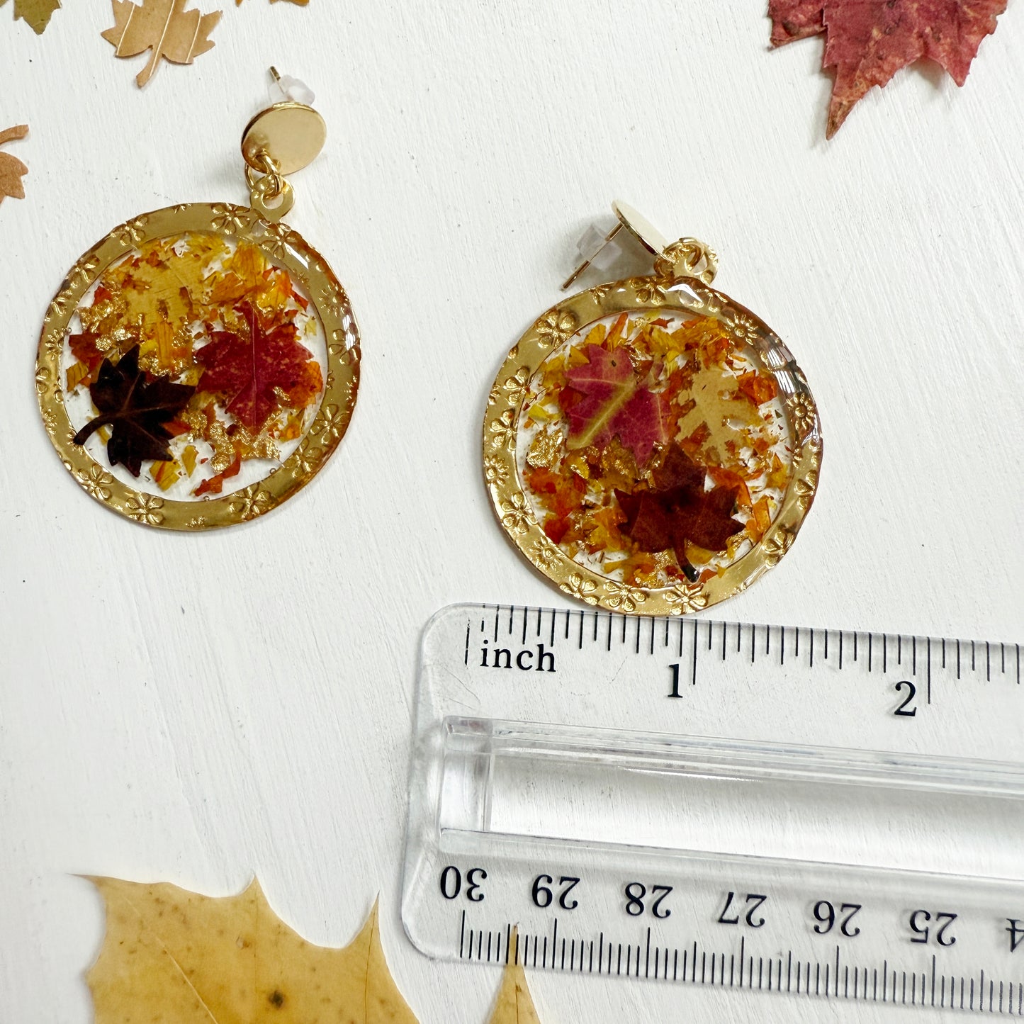 Falling Autumn Leaves earrings