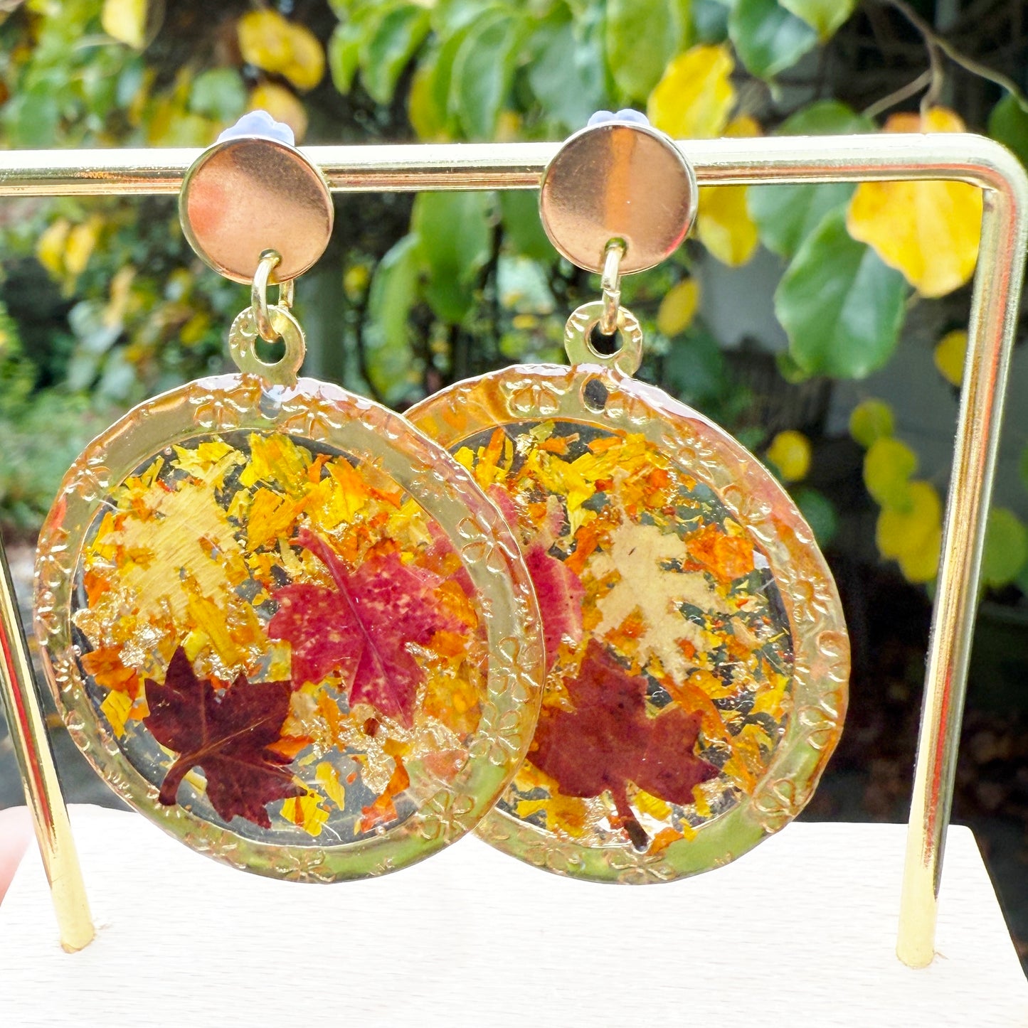 Falling Autumn Leaves earrings