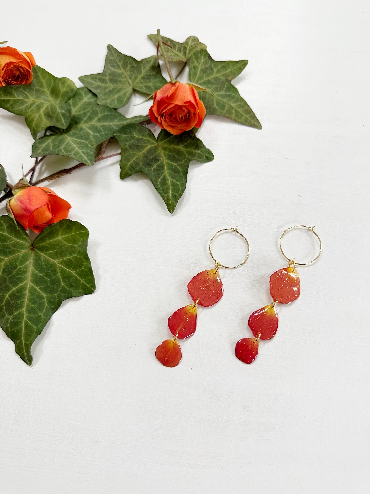 Rose Petal Stack Earrings