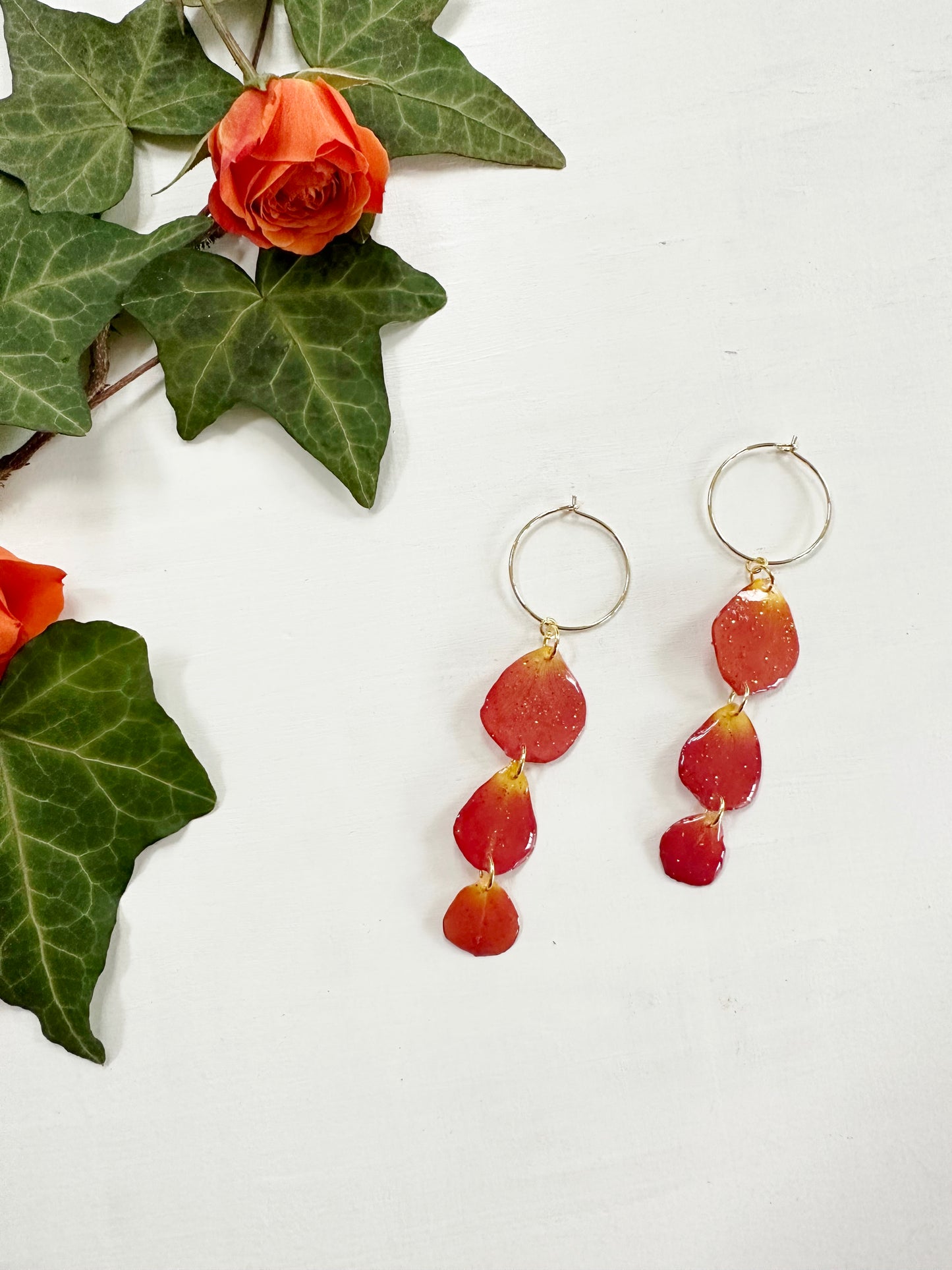 Rose Petal Stack Earrings