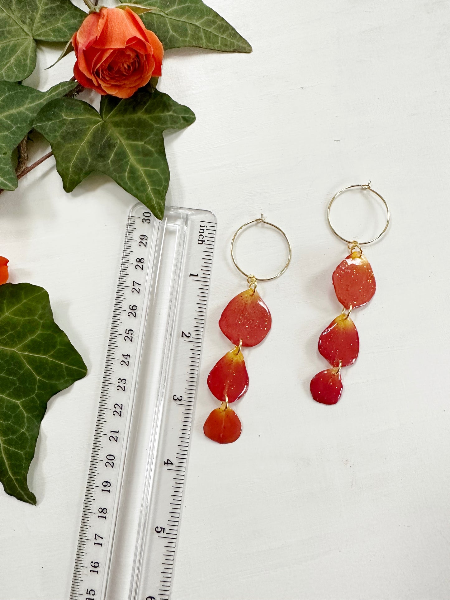Rose Petal Stack Earrings