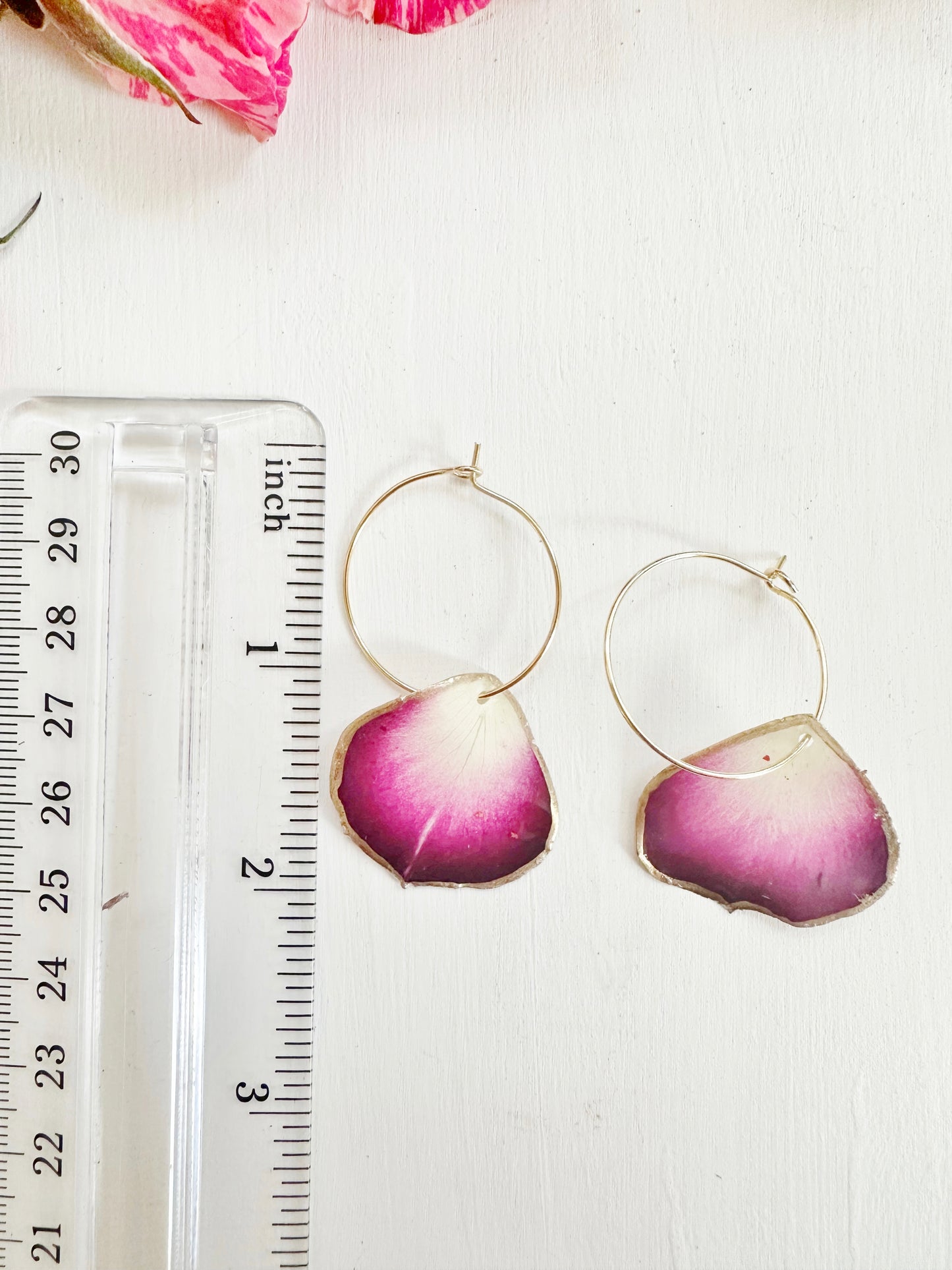 Rose Petal Earrings