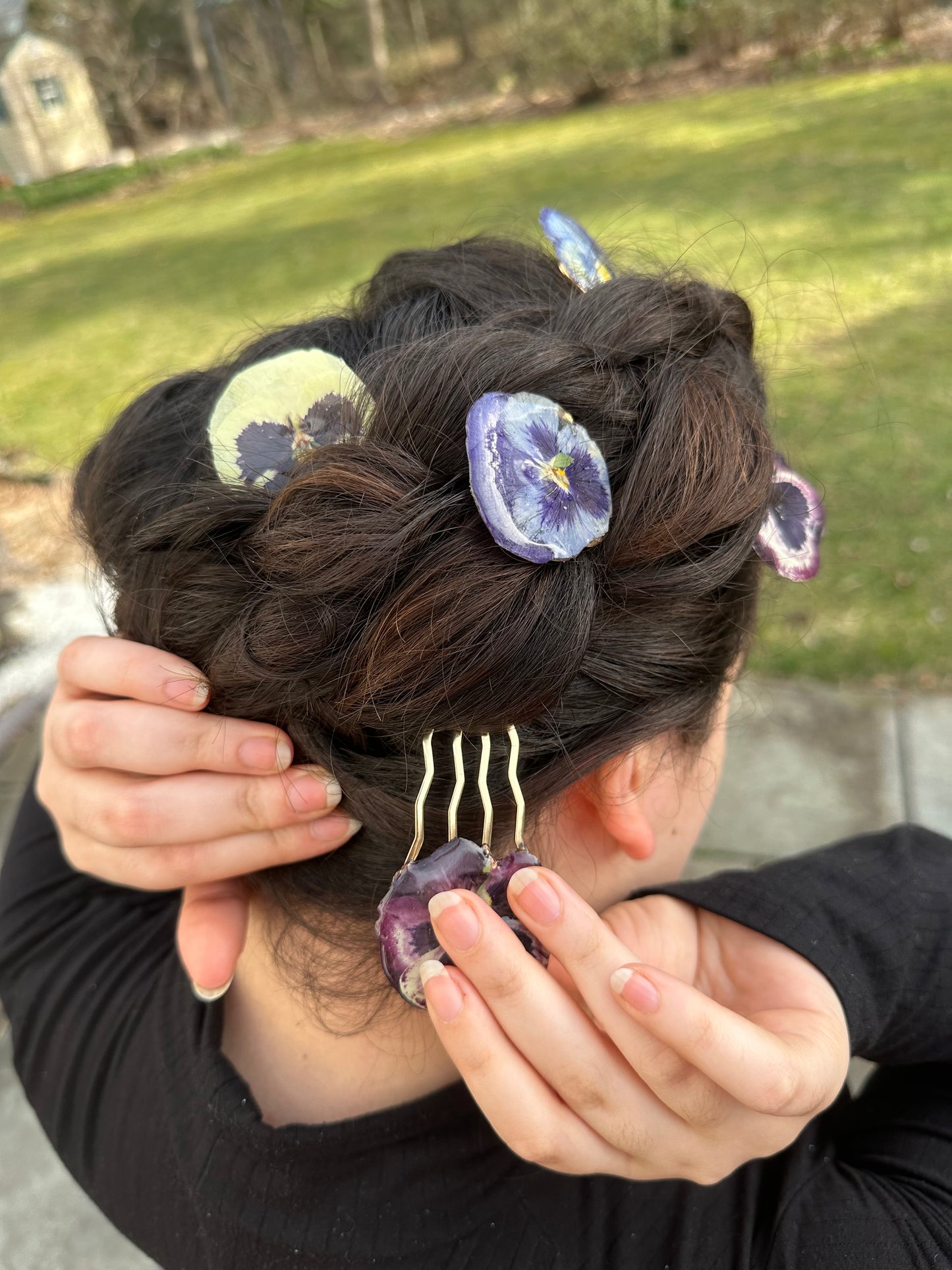 Pansy Hair Forks