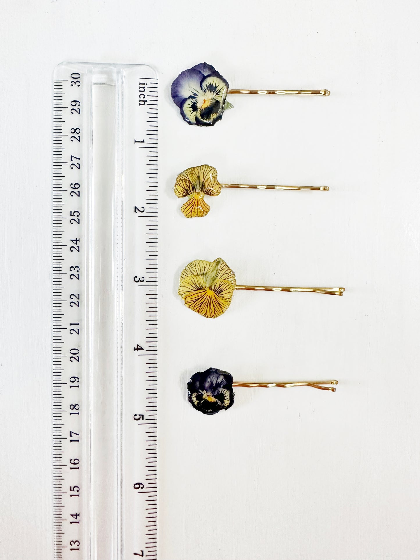 Pansy Hair Pins (Set of 2)