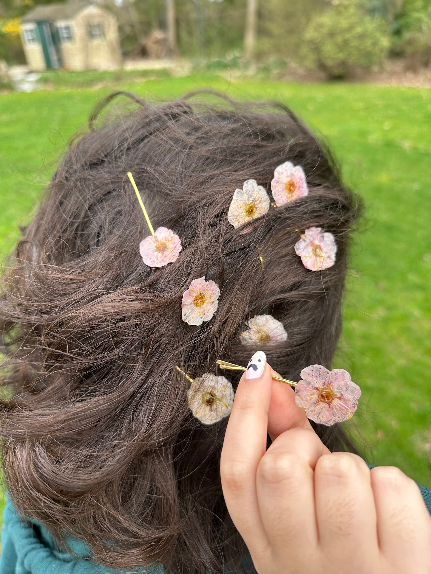 Cherry Blossom Hair Pins (Set of 2)