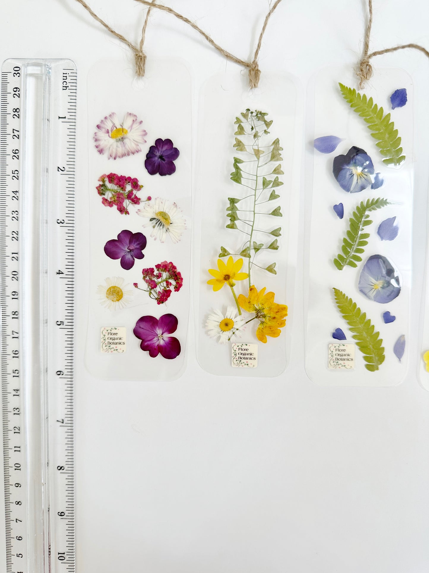 Flower Bookmark Handmade with Real Flowers