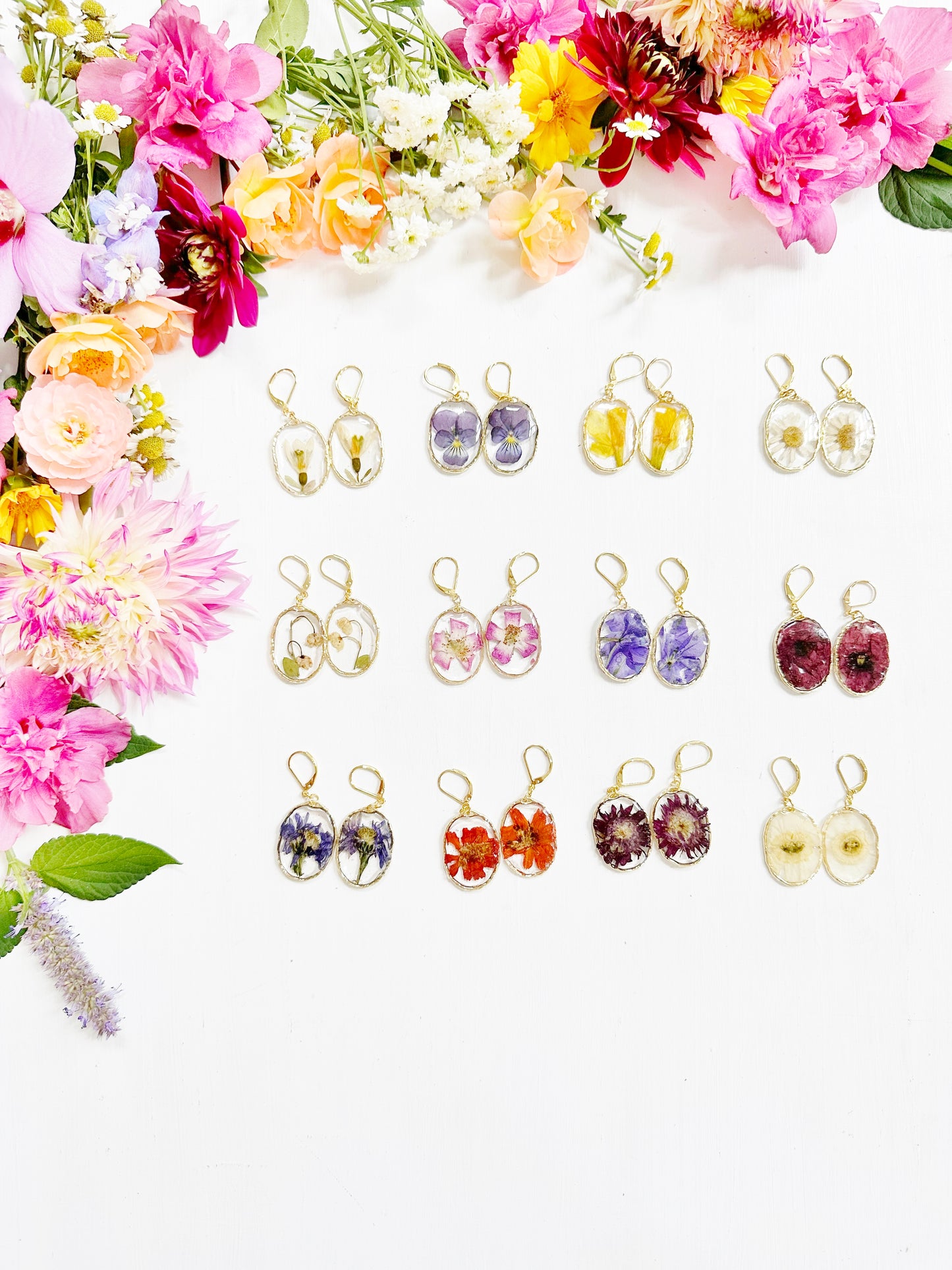 Birth Flower Earrings
