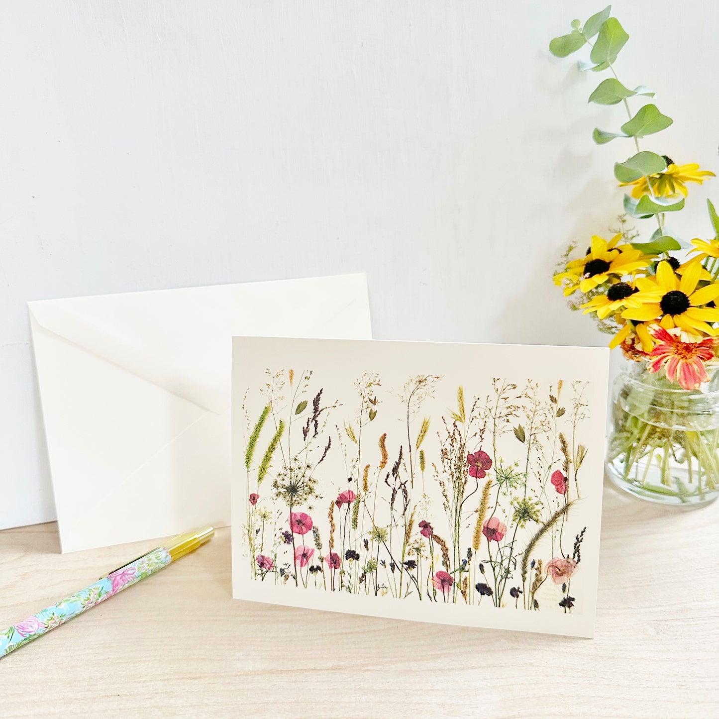 Provence in Princeton - NJ Flowers and Grasses Greeting Card