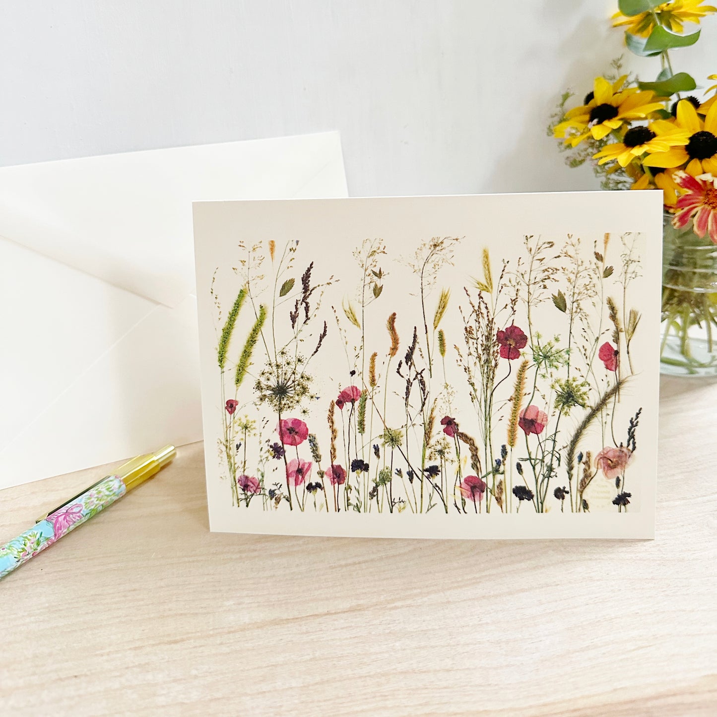 Provence in Princeton - NJ Flowers and Grasses Greeting Card