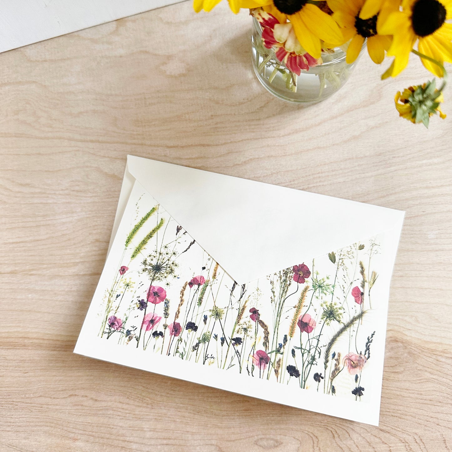 Provence in Princeton - NJ Flowers and Grasses Greeting Card