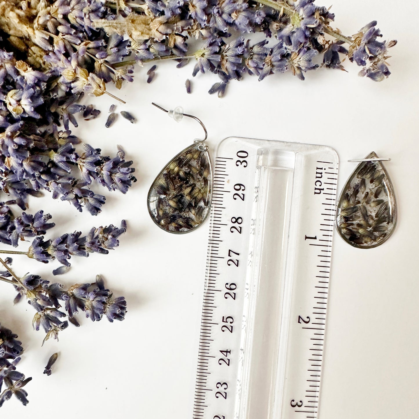 Lavender Flowers Earrings