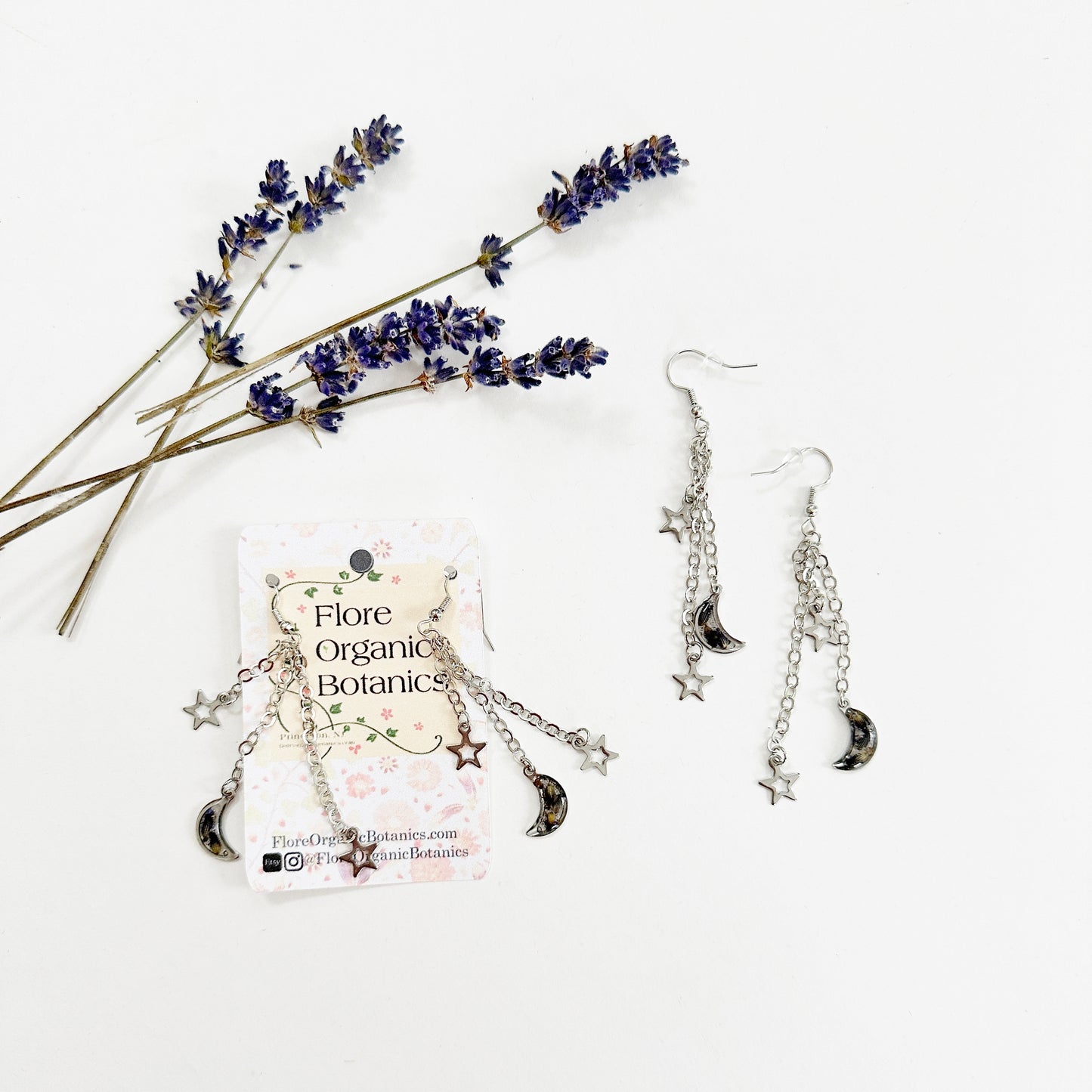 Lavender Moon Dangle Earrings