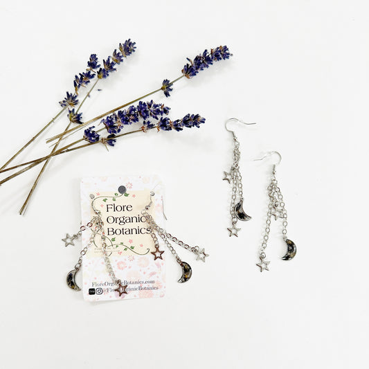 Lavender Moon Dangle Earrings