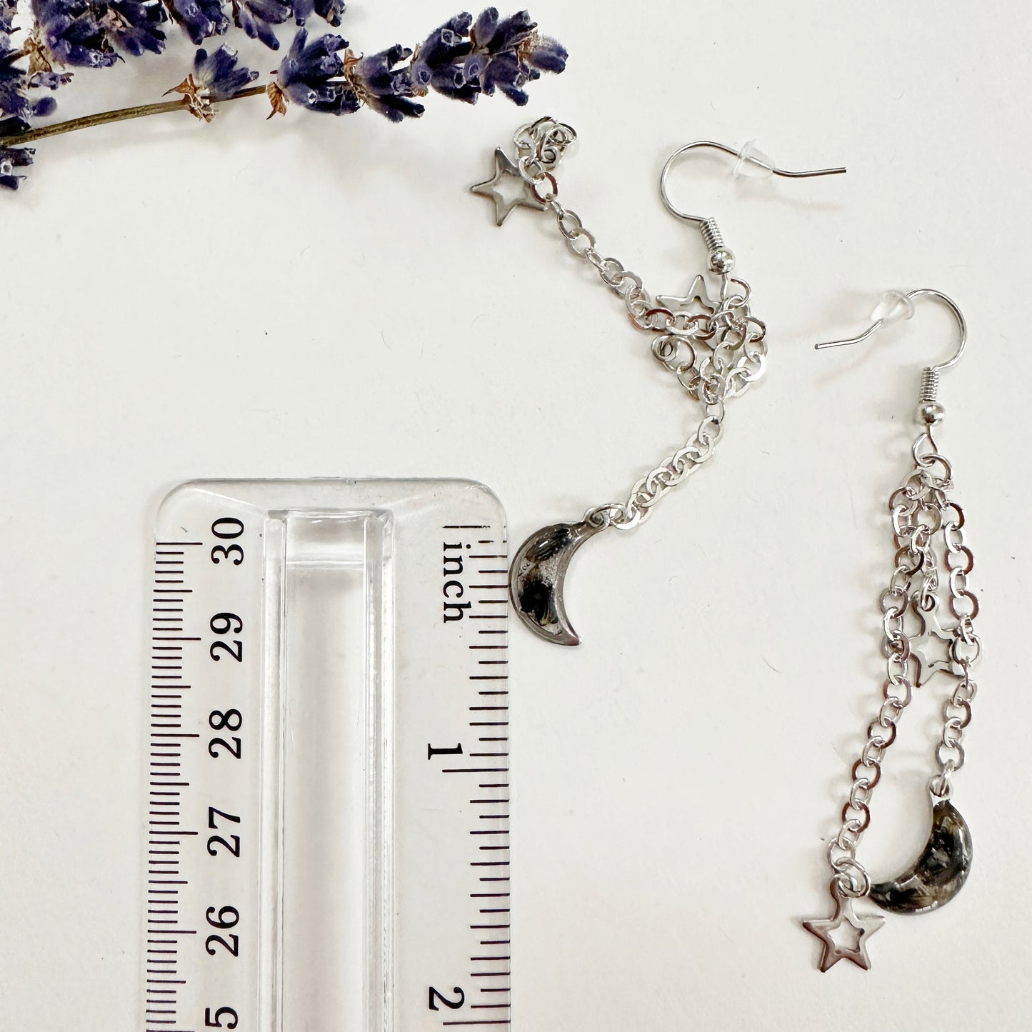 Lavender Moon Dangle Earrings