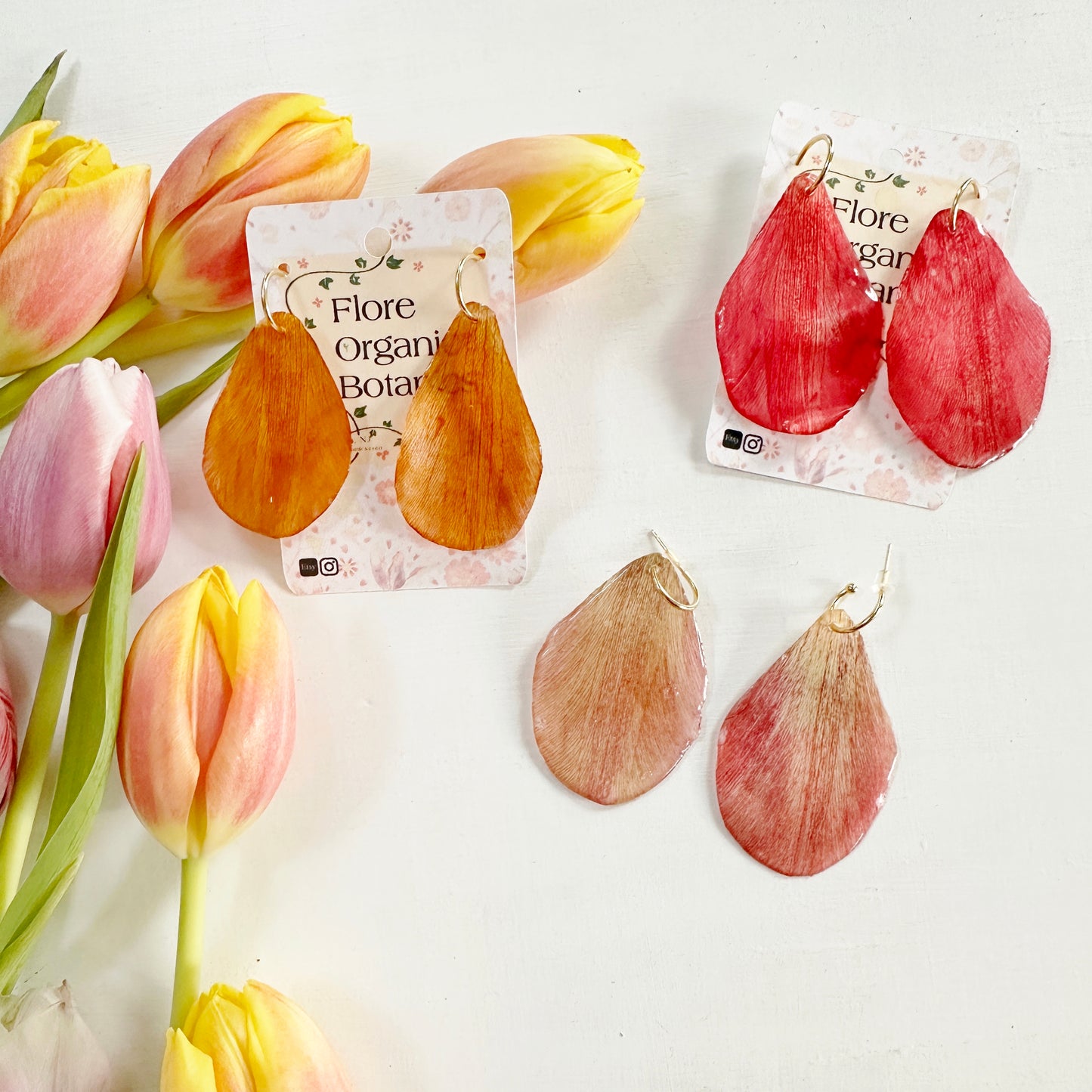Tulip Petal Earrings