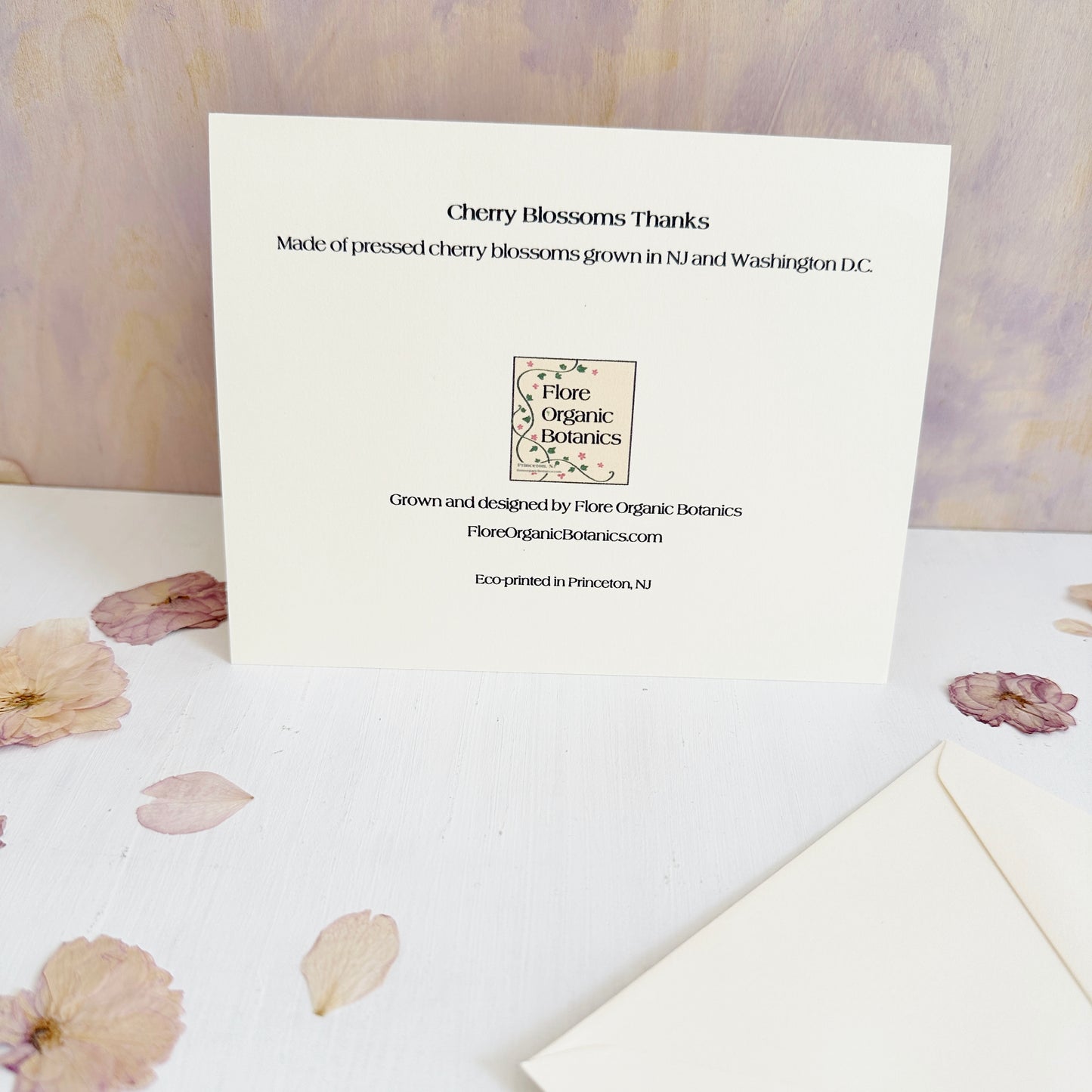 Cherry Blossoms Thanks Greeting Card