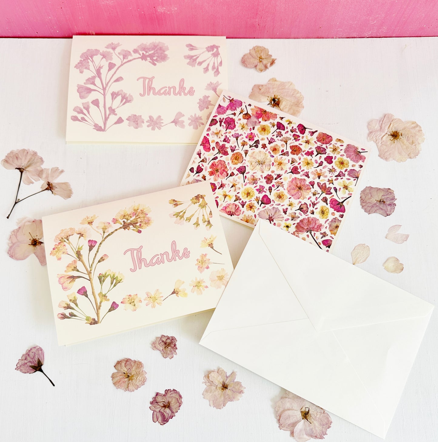 Pink Cherry Blossoms Thanks