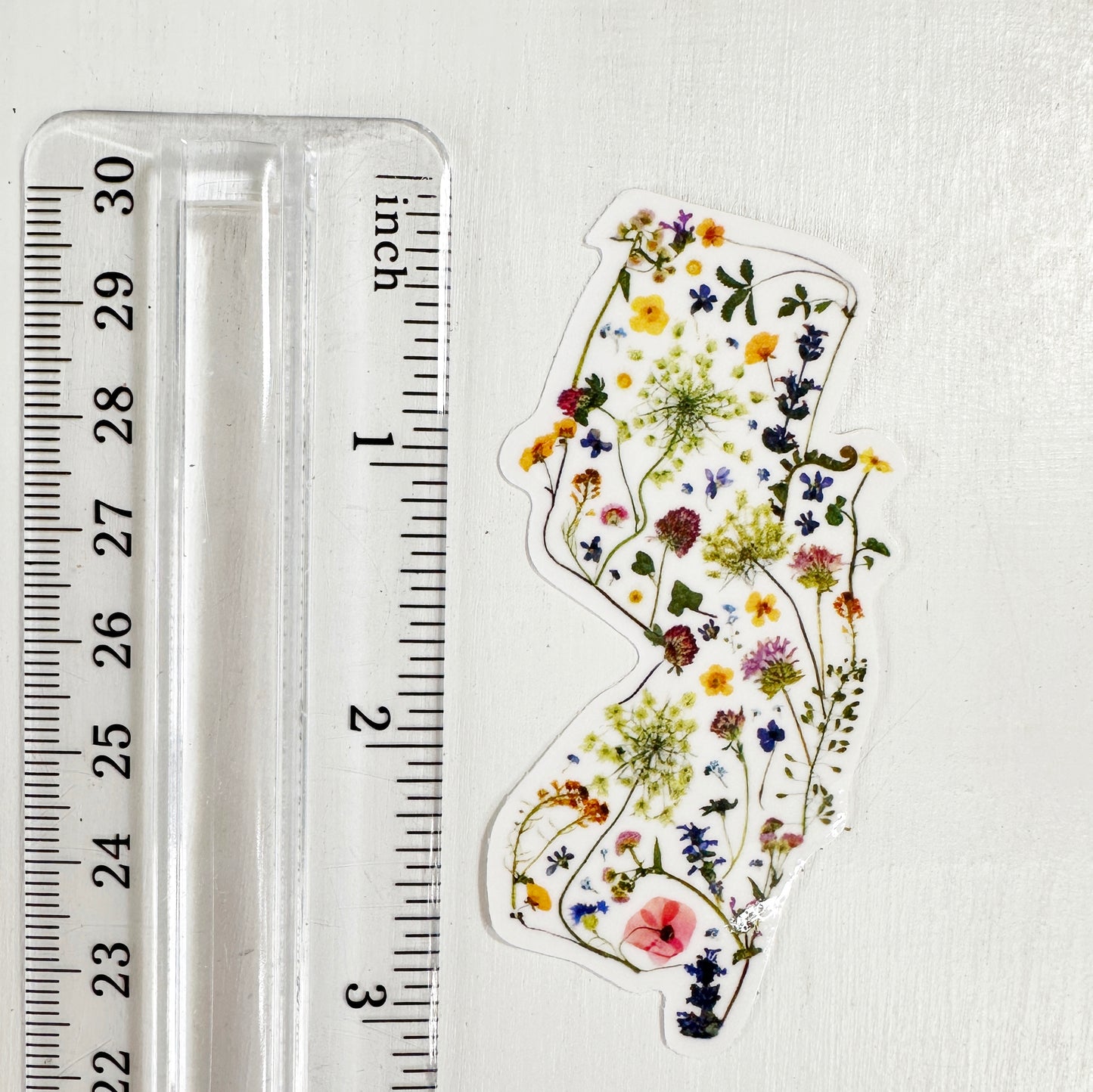 The Garden State Sticker - NJ wildflowers 3in sticker