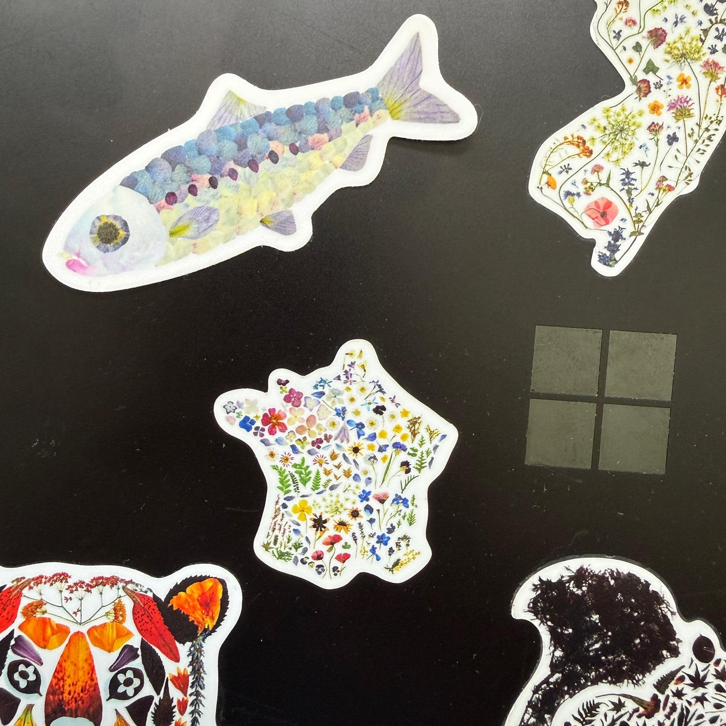 Floral Sardine Sticker