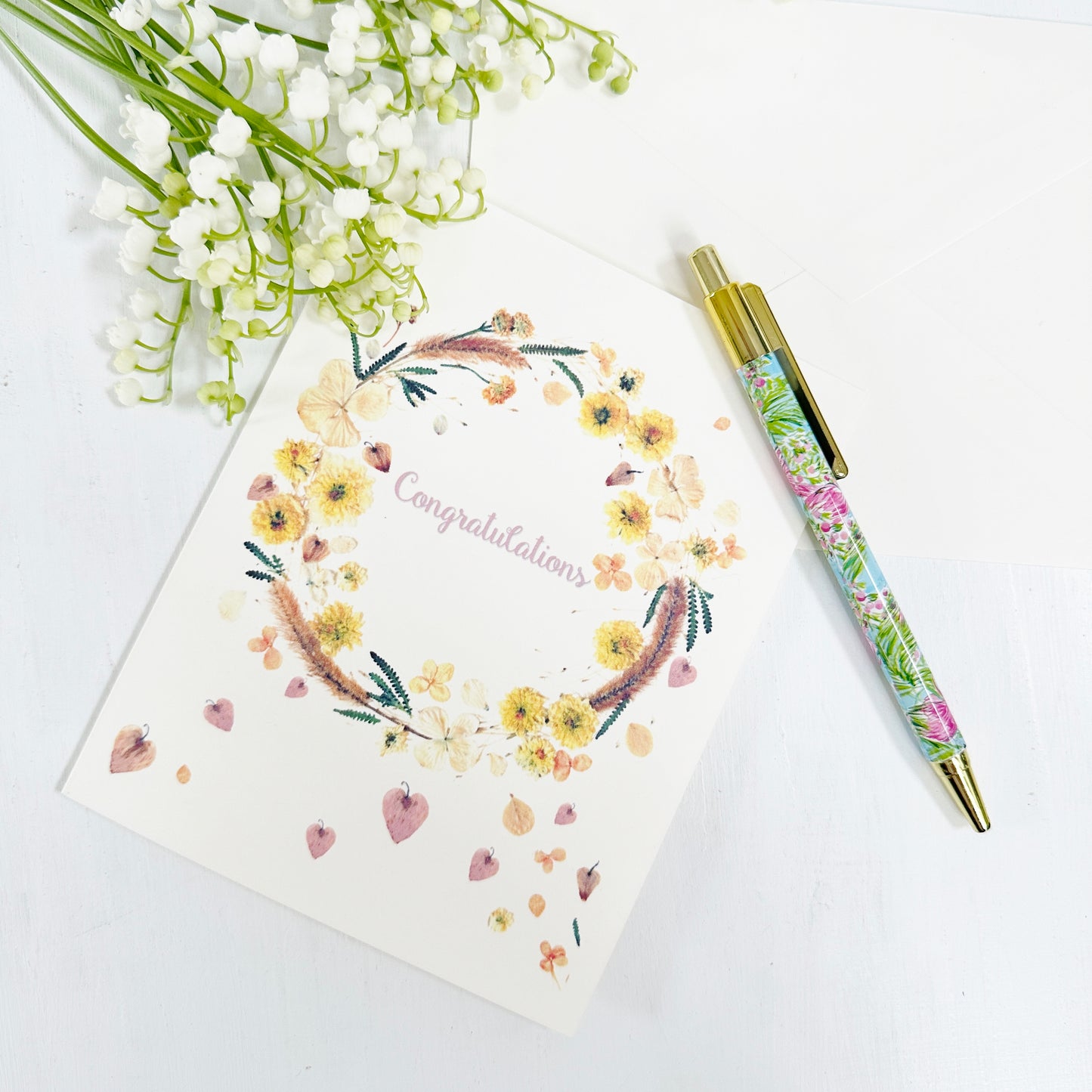Congratulations Love in Bloom greeting card