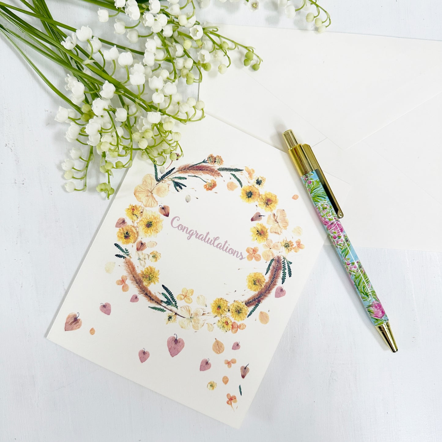 Congratulations Love in Bloom greeting card