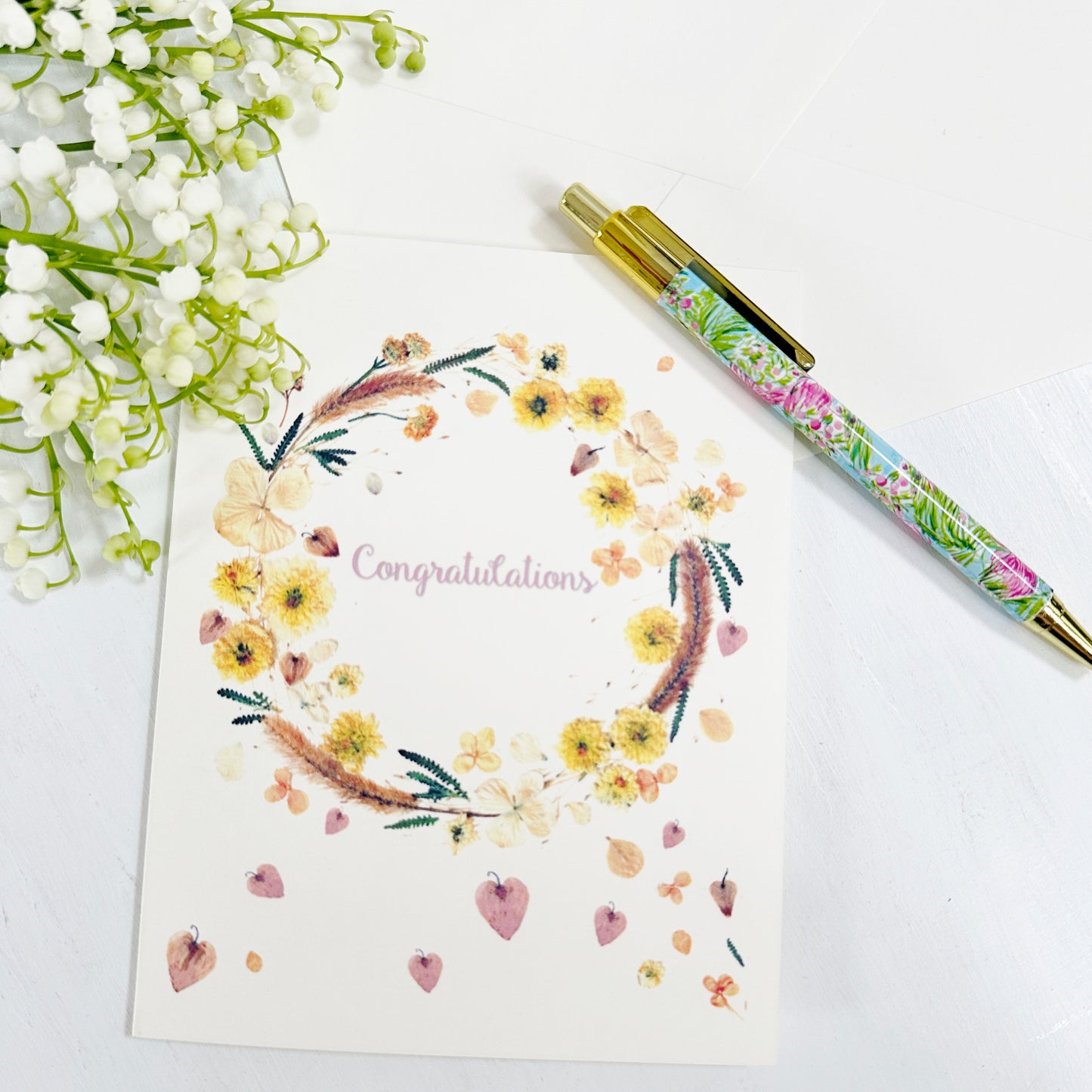 Congratulations Love in Bloom greeting card