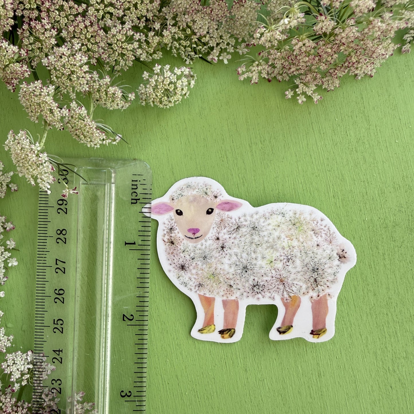 Cute Floral Lamb Sticker