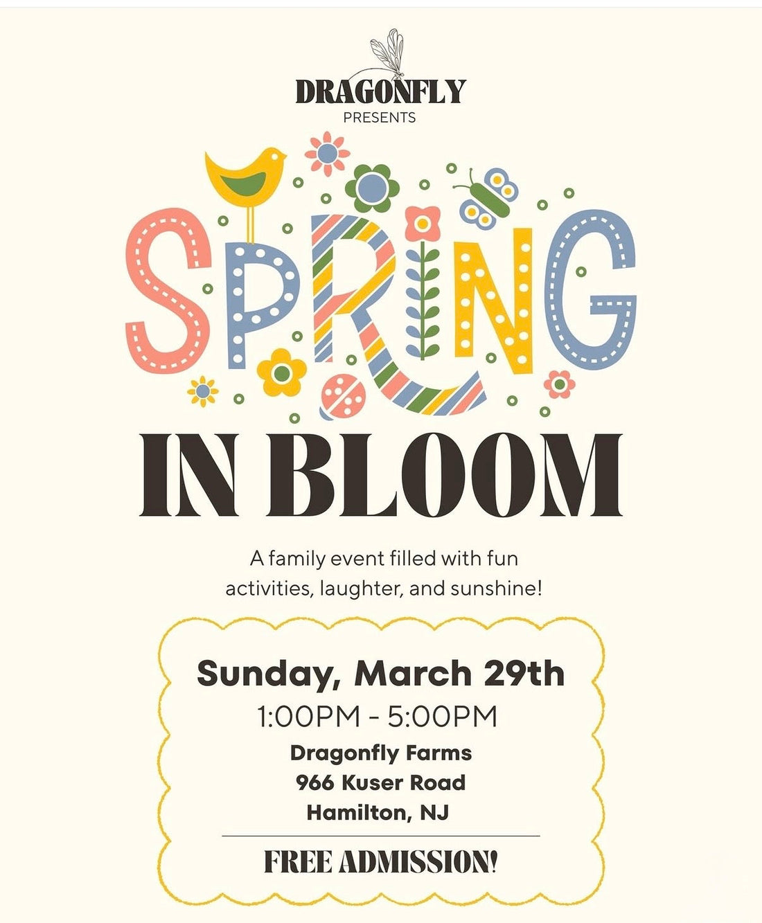 Spring in Bloom at Dragonfly Farms March 29, 2026
