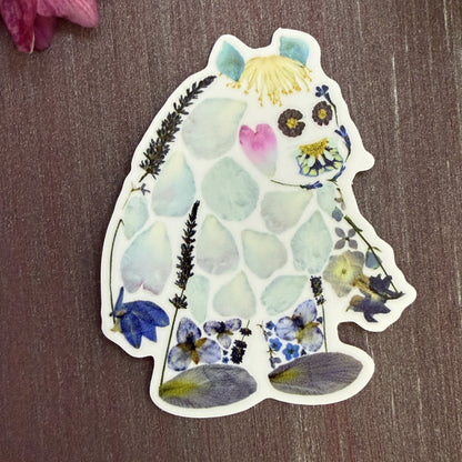 Floral Yeti Sticker