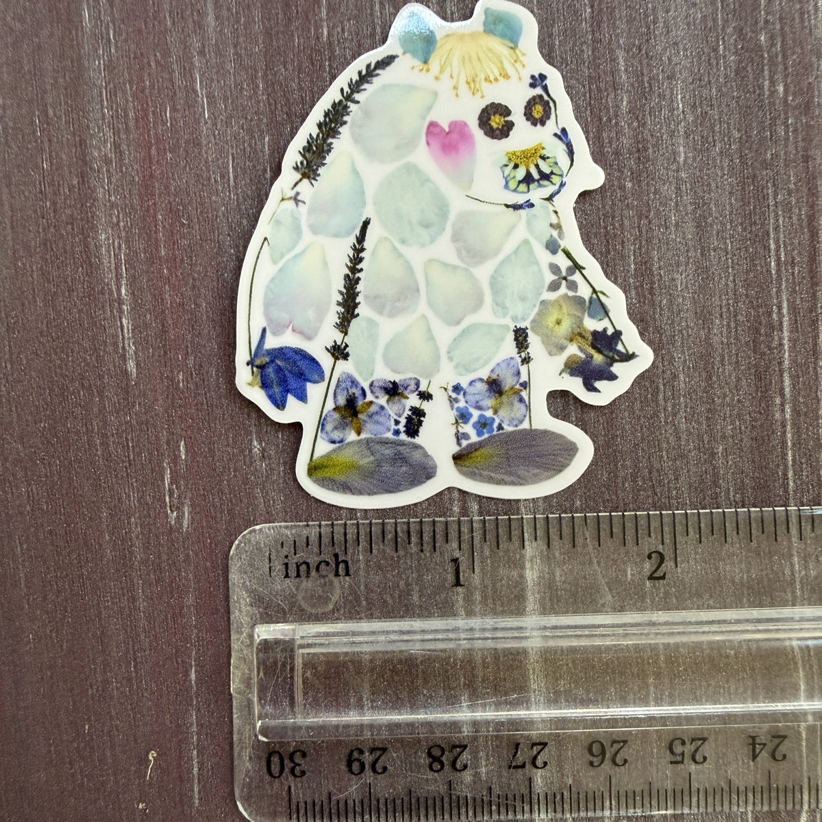 Floral Yeti Sticker