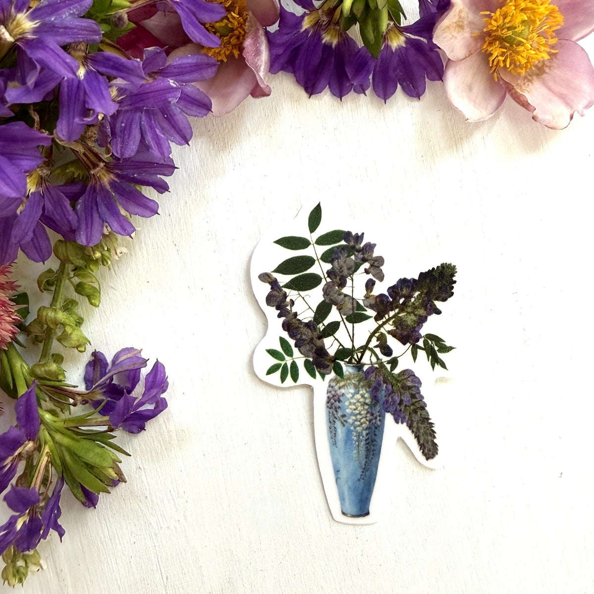 Wisteria Vase Sticker
