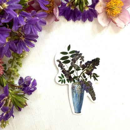 Wisteria Vase Sticker