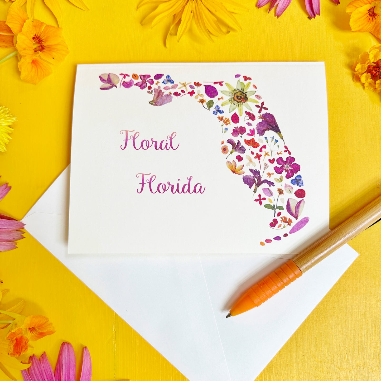 Floral Florida Greeting Card