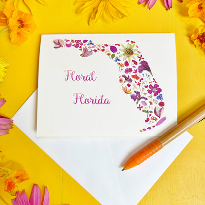 Floral Florida Greeting Card