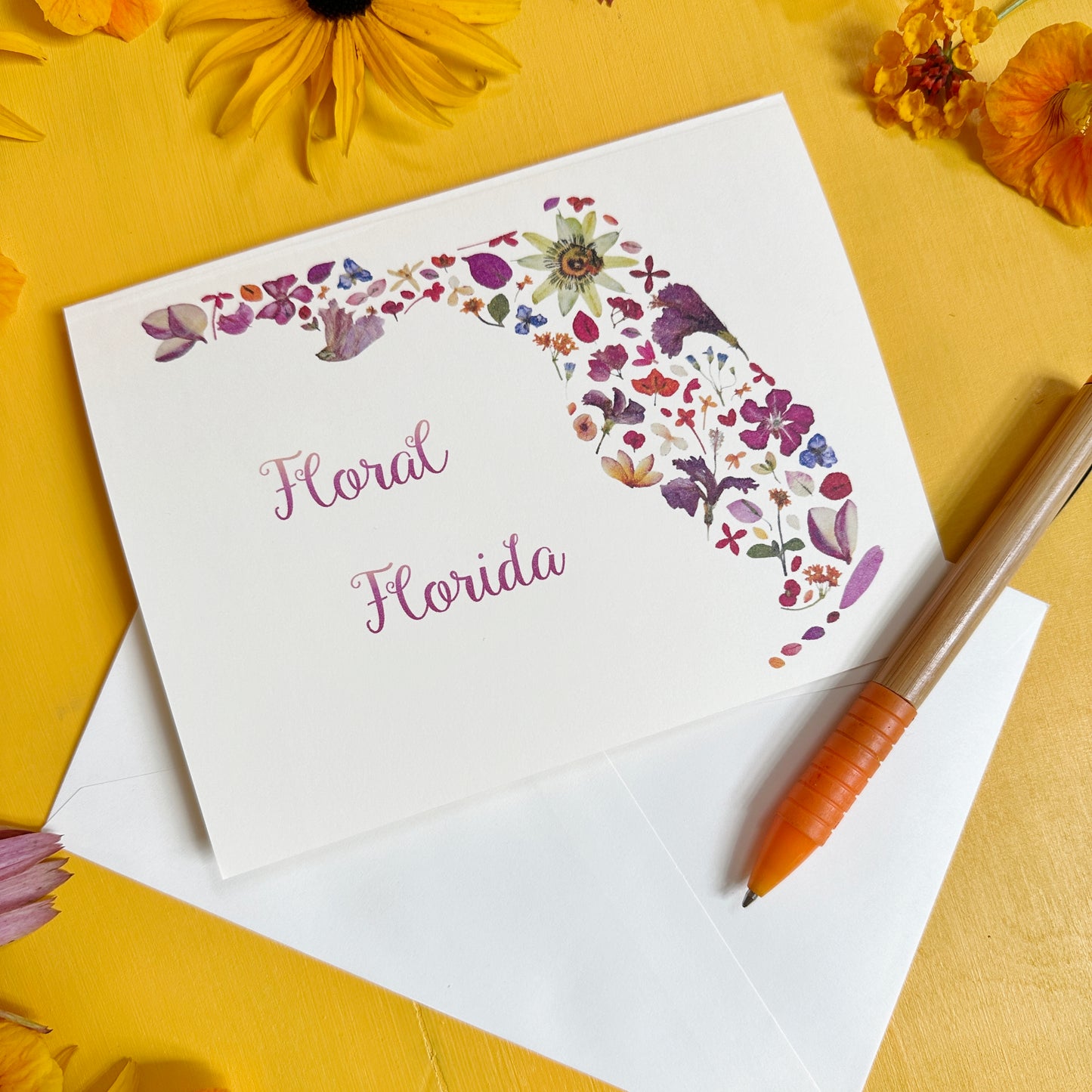 Floral Florida Greeting Card