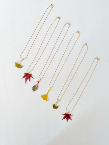 Ginkgo Leaf Necklace