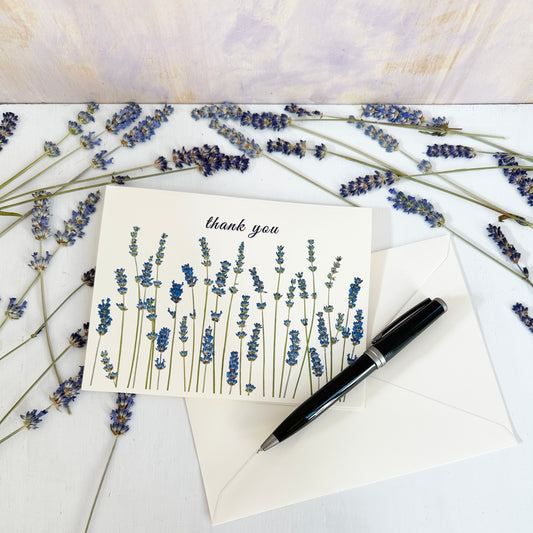 Lavender Fields of New Jersey - Thank You Card