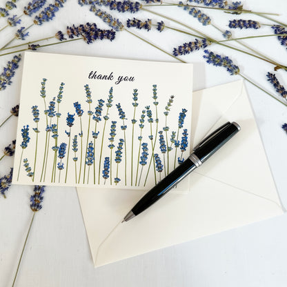 Lavender Fields of New Jersey - Thank You Card