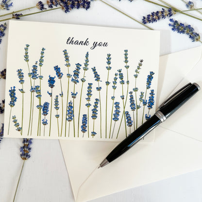 Lavender Fields of New Jersey - Thank You Card