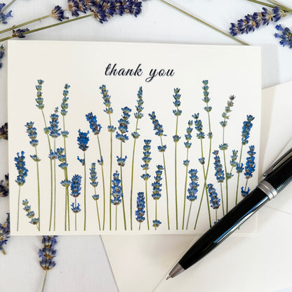 Lavender Fields of New Jersey - Thank You Card