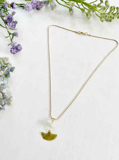 Ginkgo Leaf Necklace