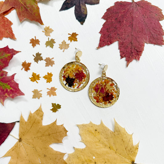 Falling Autumn Leaves earrings