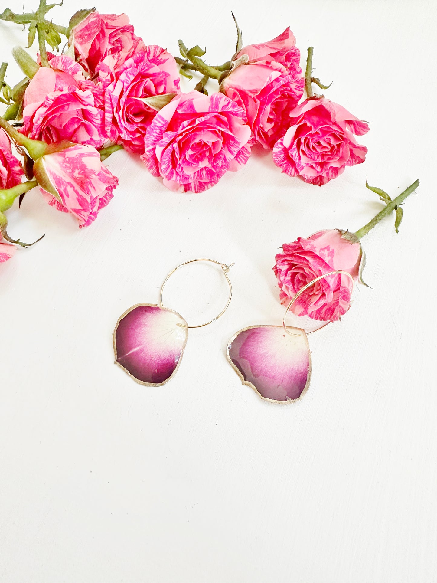 Rose Petal Earrings